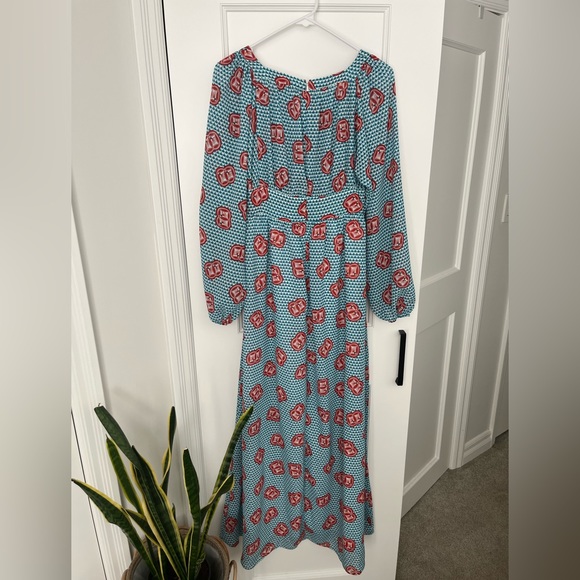 Boho Peasant Prairie Chic Dress 💙❤️ - Picture 3 of 8